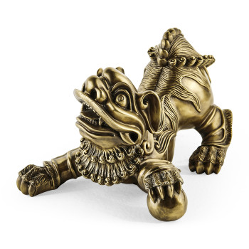 Antique Brass Foo Dog