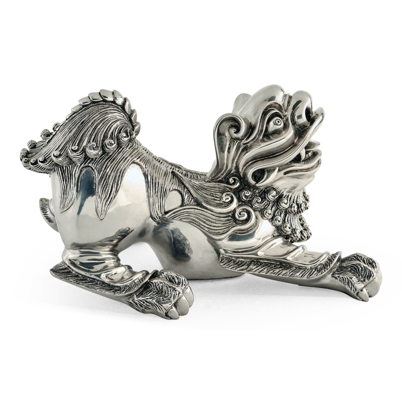 Antique Stainless Steel Foo Dog