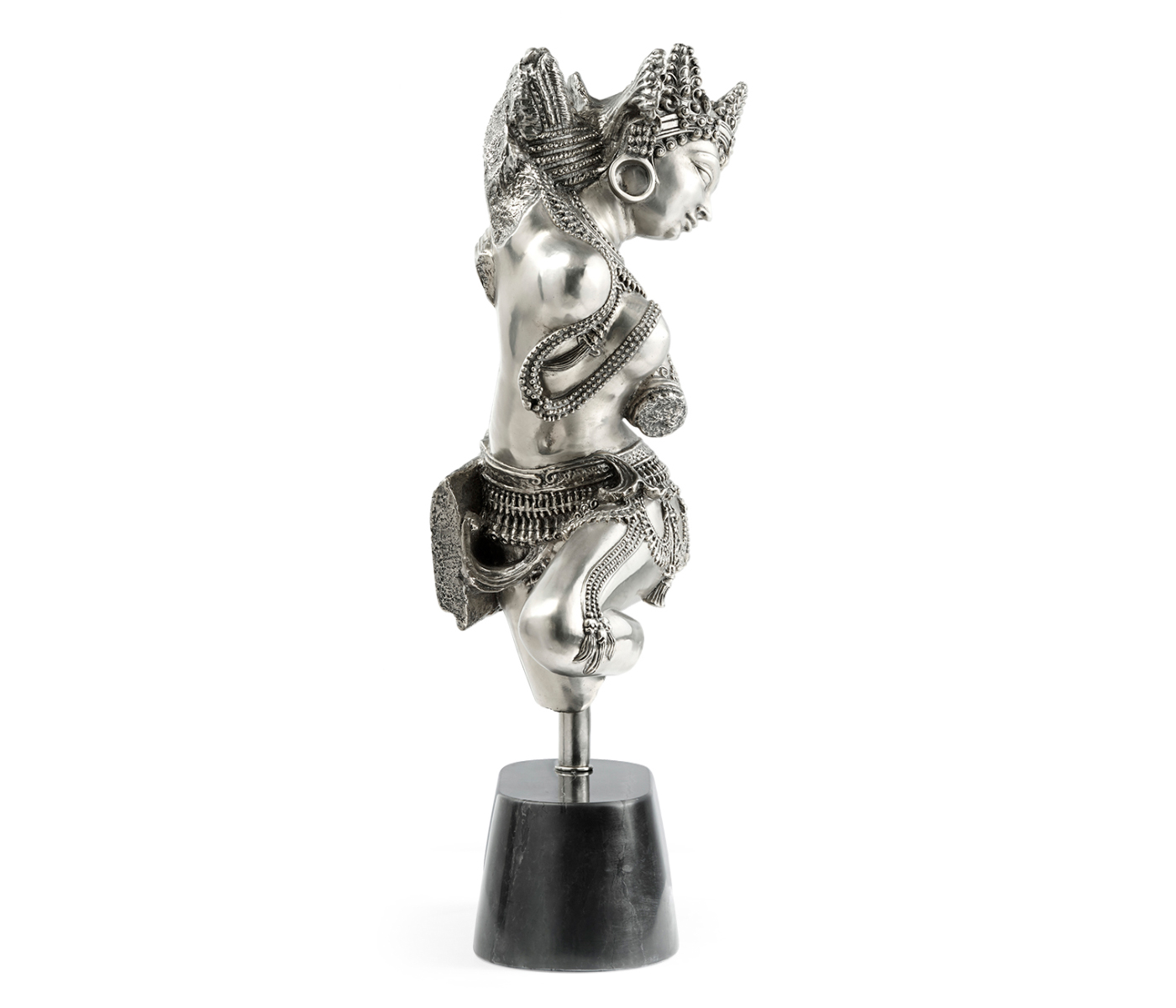Antique Stainless Steel Dancing Celestial Deity