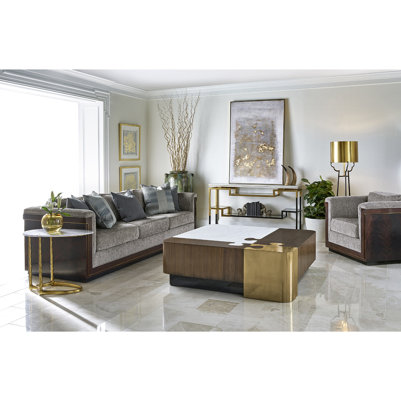 Antique Brass Foo Dog Bookends