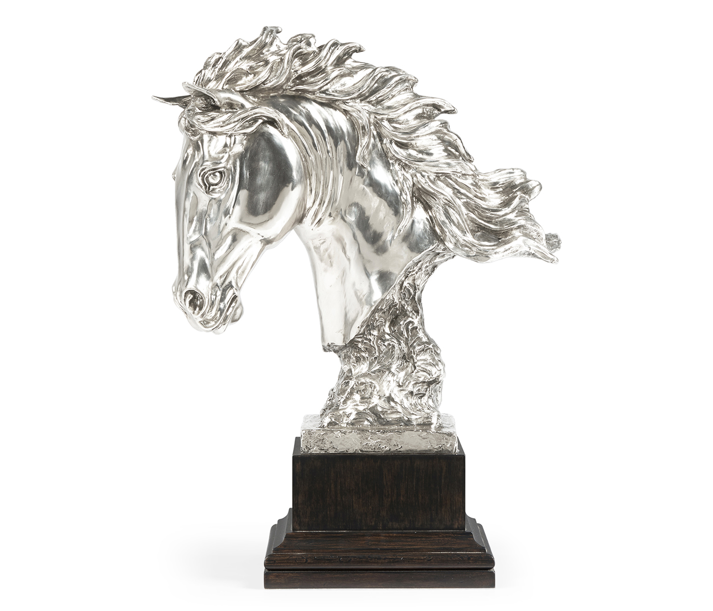 White Stainless Steel Stallion Horse Head