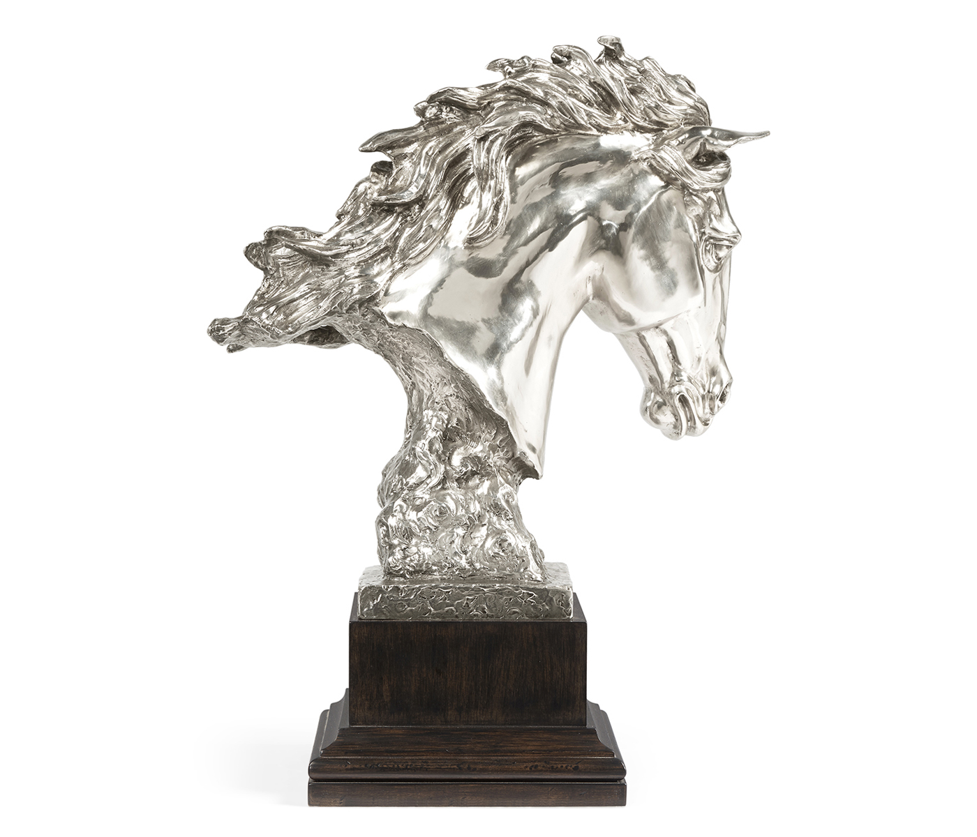 White Stainless Steel Stallion Horse Head