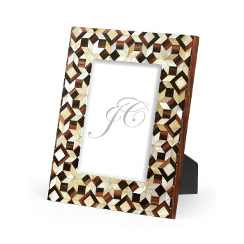 Portrait Mother of Pearl Mosaic Picture Frame (5