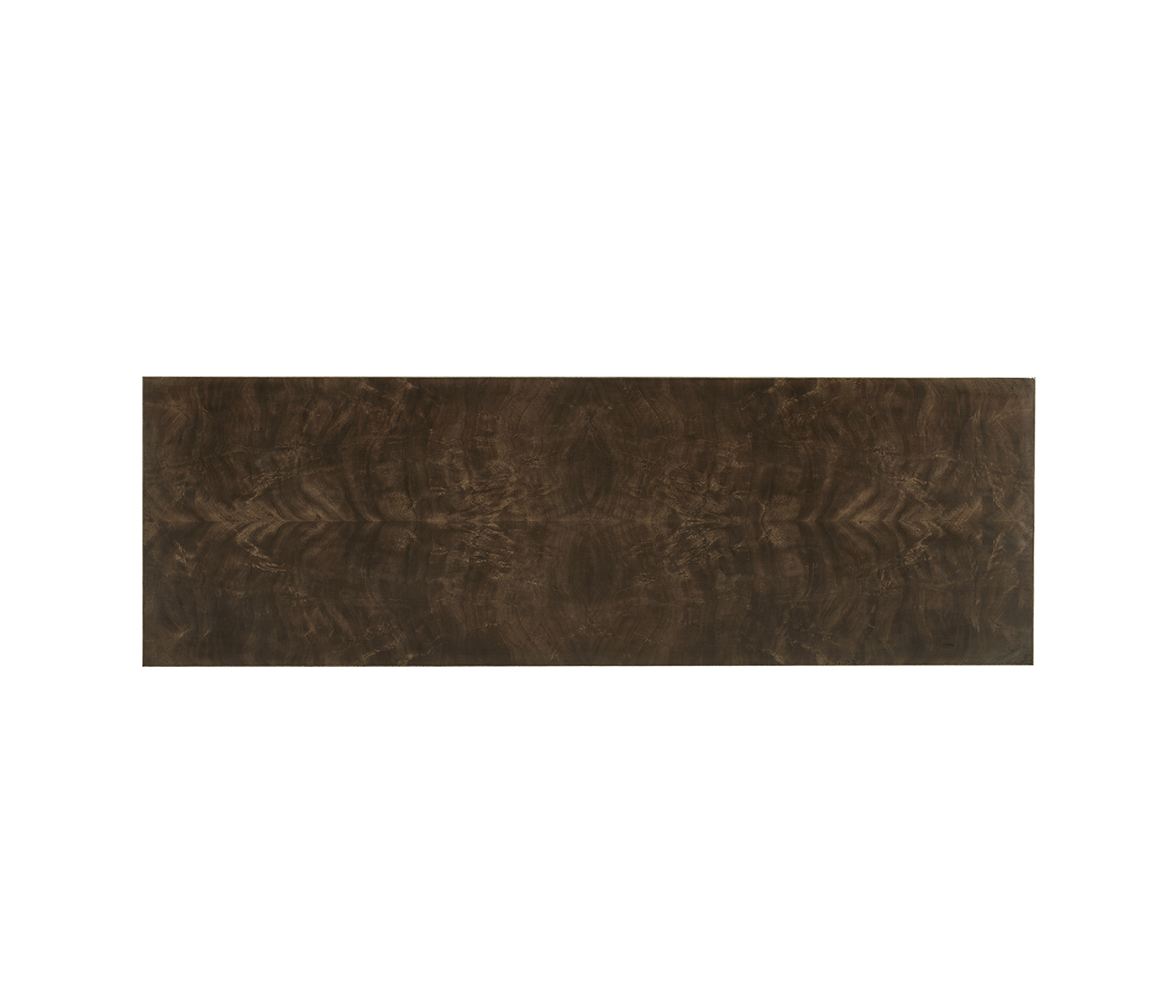 Large Brown Mahogany Console Table with Cabriole Legs & White Brass Claw Feet