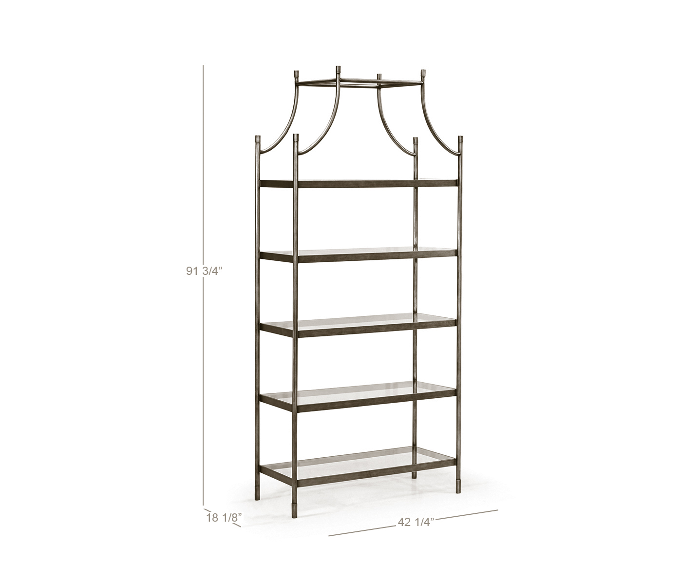 Berkley Gilded Center Étagère