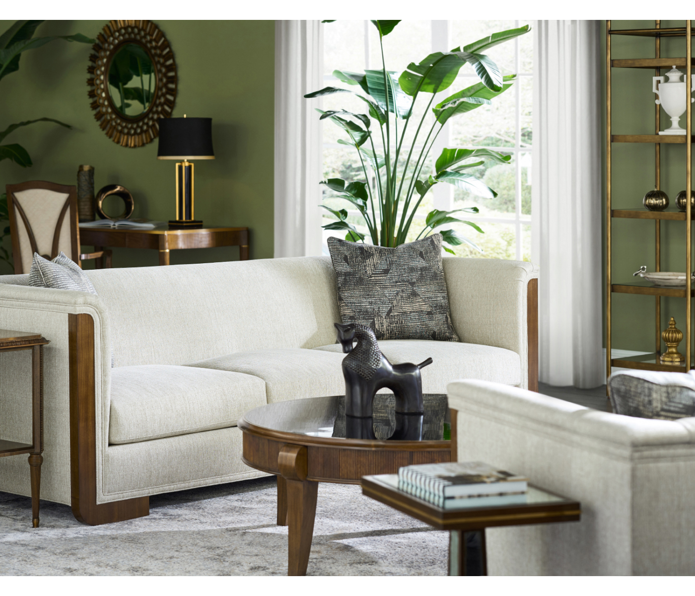 Berkley Gilded Center Étagère