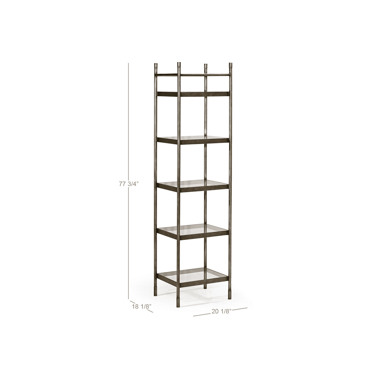 Berkley Gilded Column Étagère