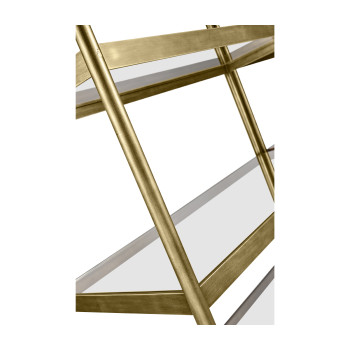 Berkley Gilded Column Étagère