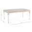 Berkley Walnut & Antique Mirror Dining Table