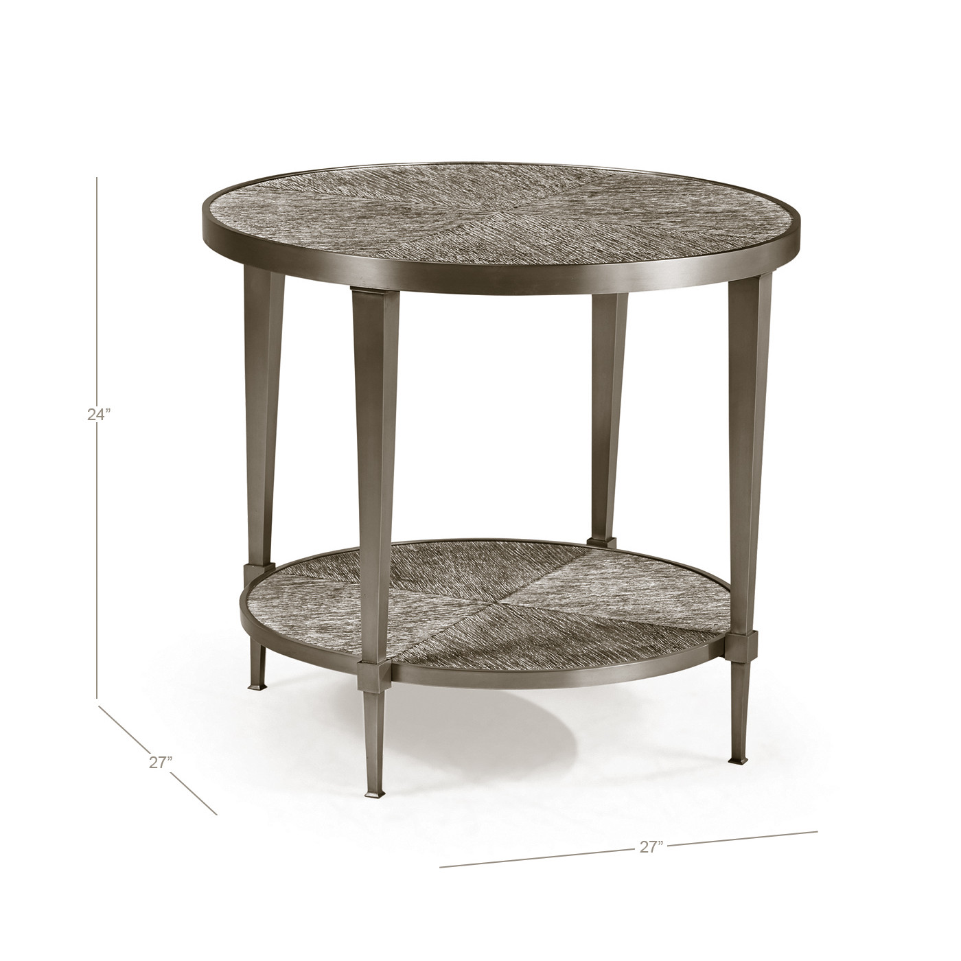 Geometric Round Lamp Table