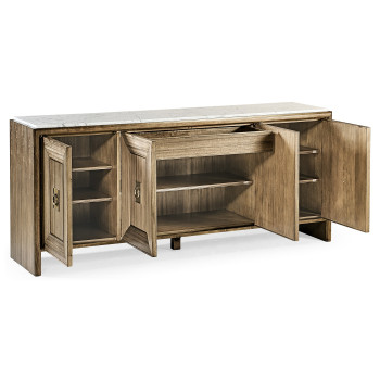 Hamilton White Marble Credenza