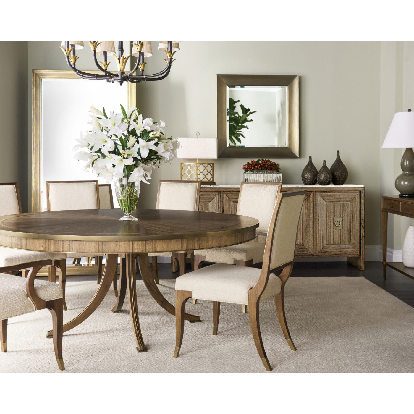 Hamilton White Marble Credenza