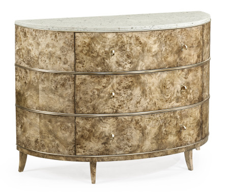 Hamilton Demilune with Speckled Marble