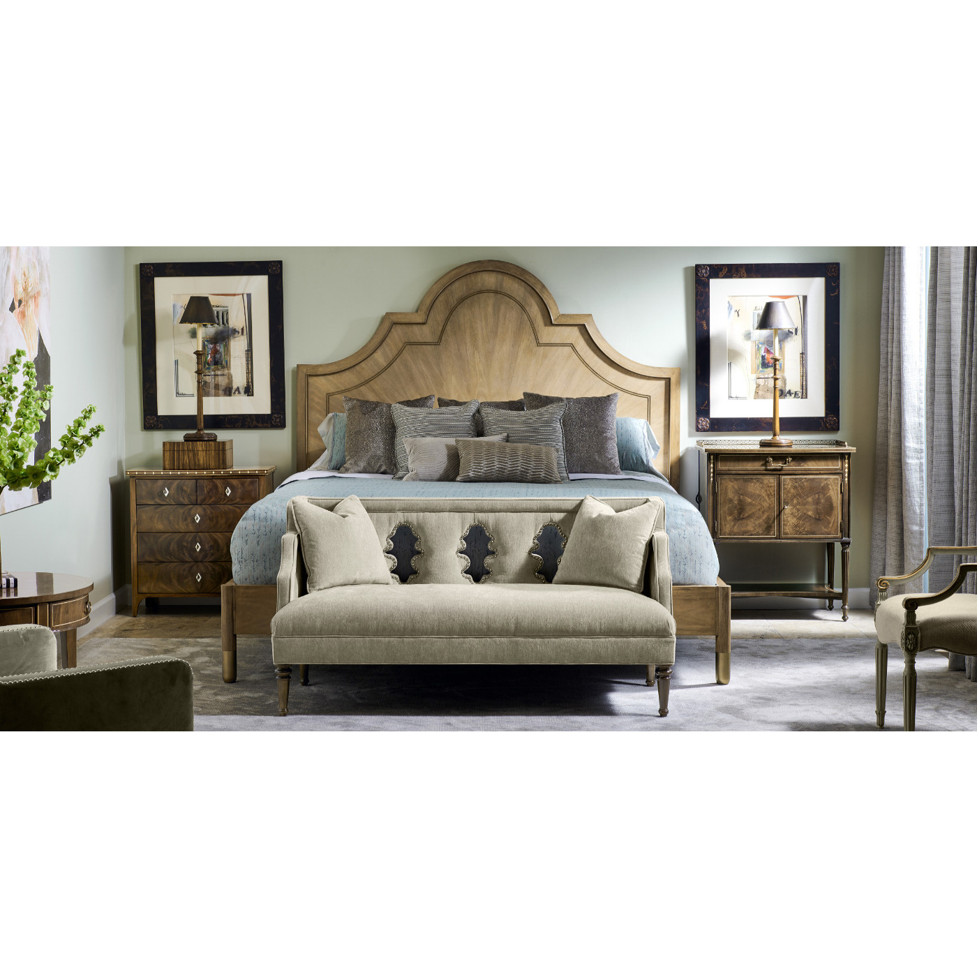 Madison Piano Black UK Queen Bed