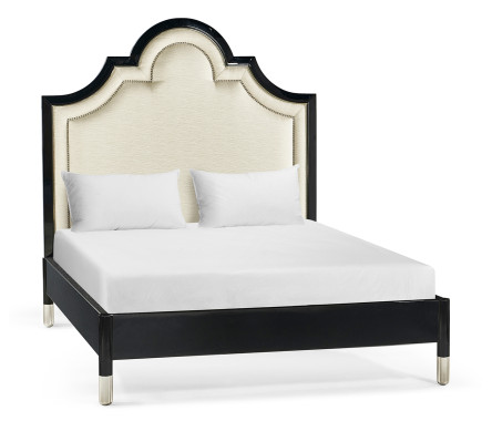 Madison Piano Black UK Queen Bed