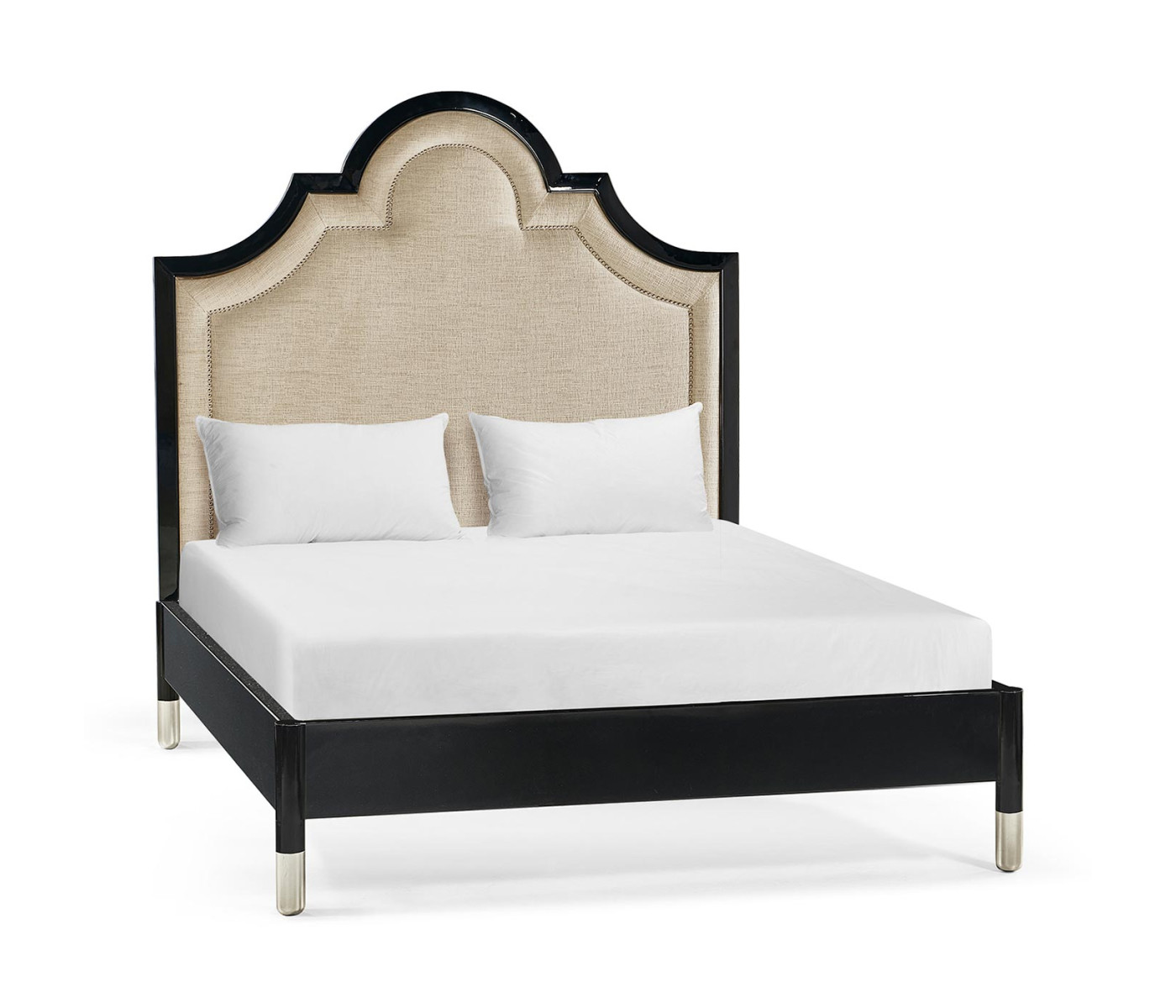 Madison Piano Black UK Queen Bed