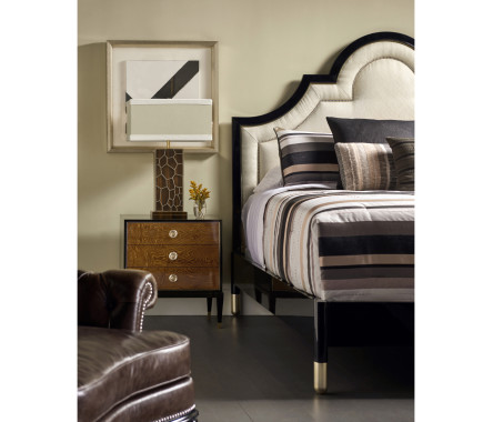 Madison Piano Black US Queen Bed
