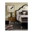 Madison Piano Black & Amber Ash Burl Nightstand