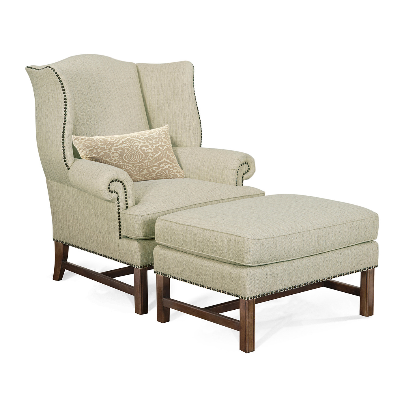 Buckingham Wing Ottoman