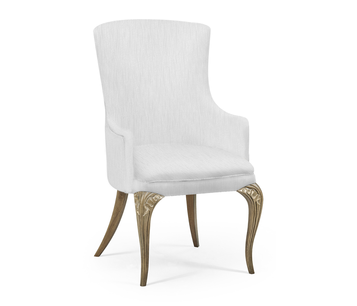 Rounded Rivoli Walnut Dining Arm Chair