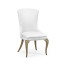 Rounded Rivoli Walnut Dining Side Chair