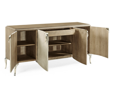 Rivoli Walnut & Champagne Credenza