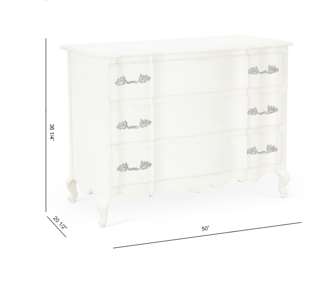 Ephemeris French Drawer Chest - Antique White