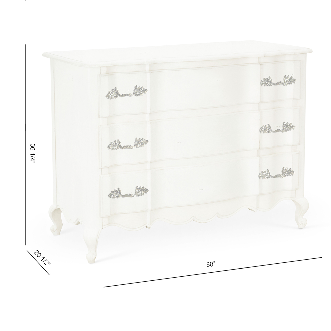 Ephemeris French Drawer Chest - Antique White