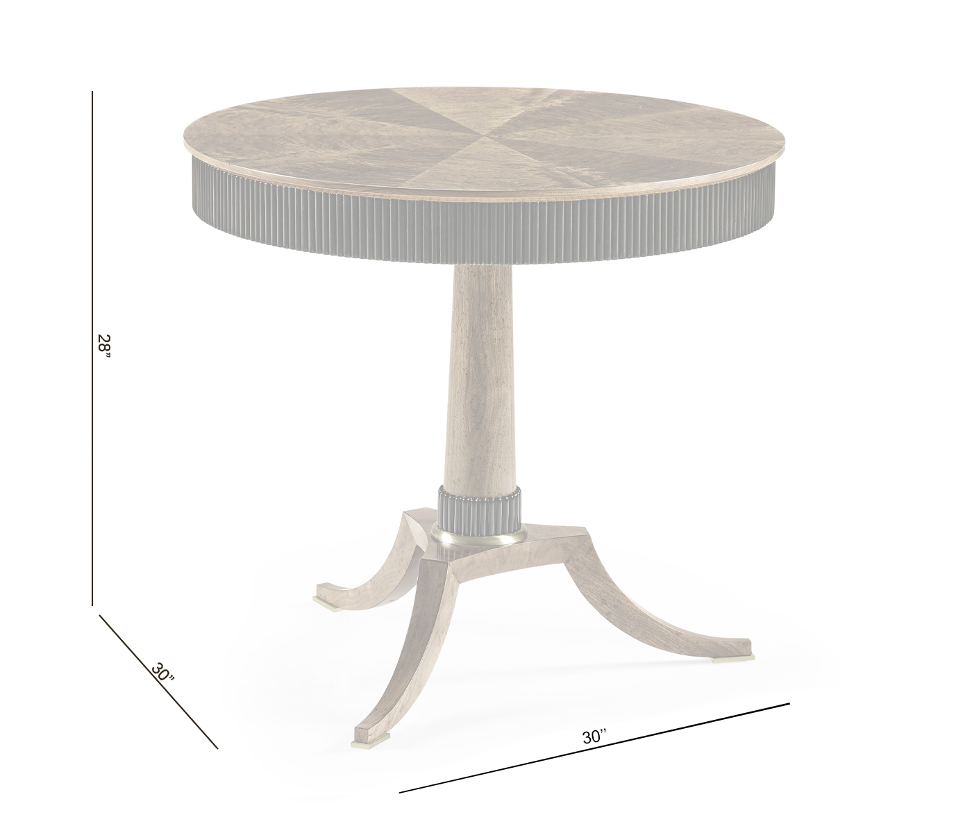 Barcelona Round Lamp Table