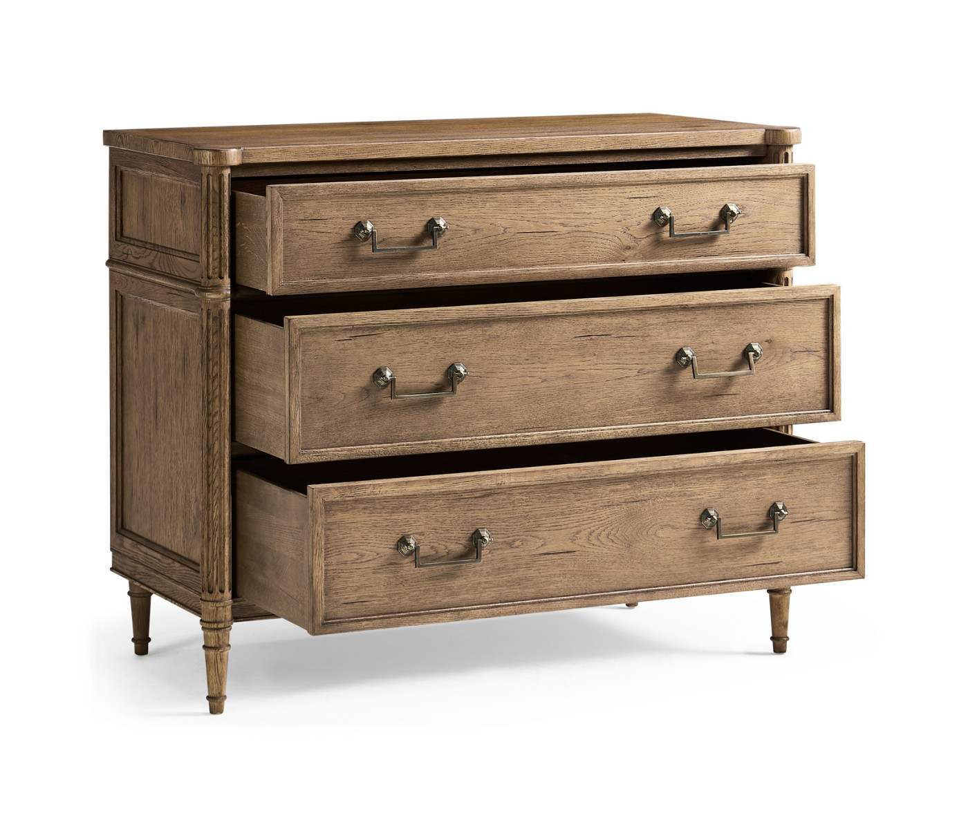 Kalpa Louis XVI Drawer Chest - Stripped Chestnut