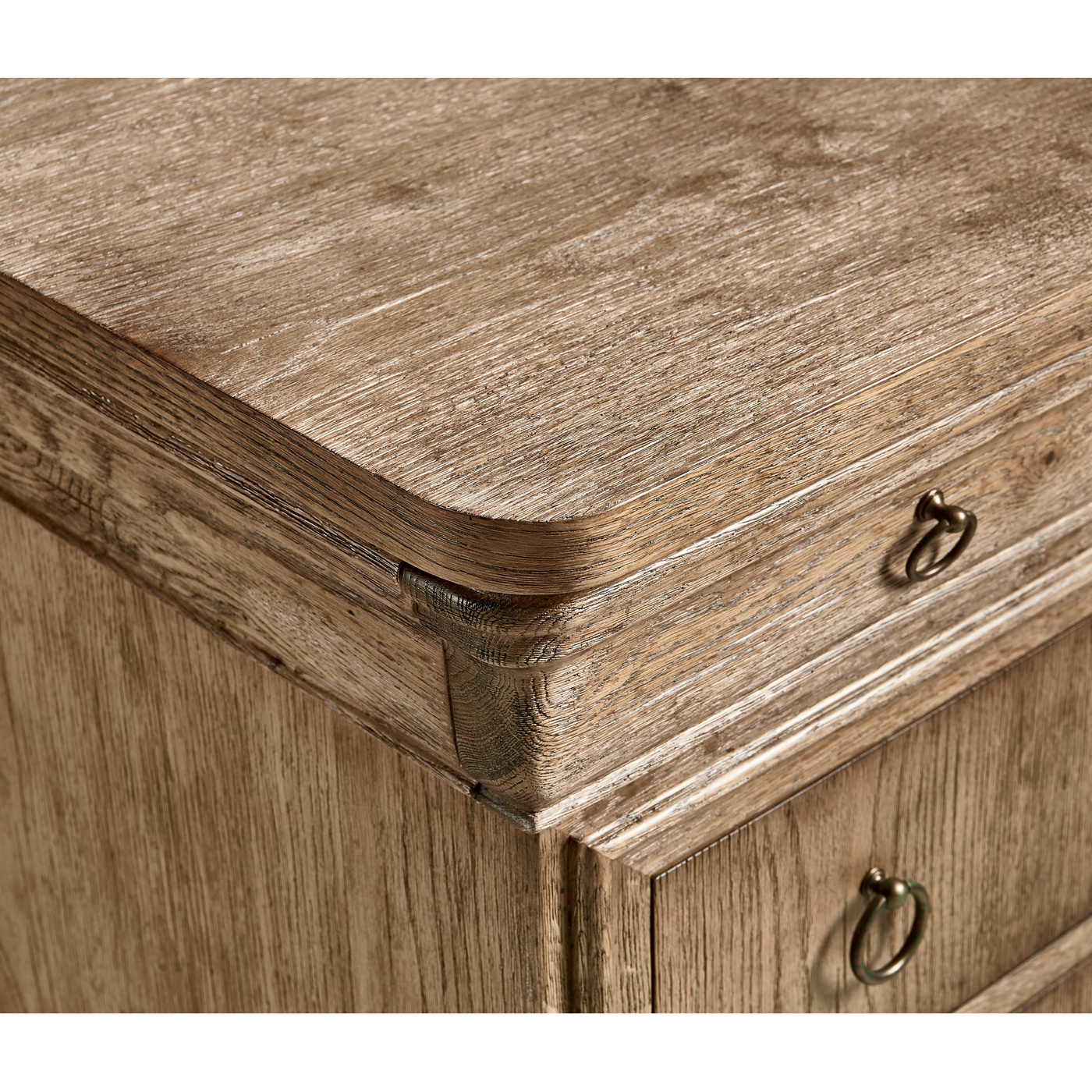 Entropy Louis Phillipe Drawer Chest - Stripped Chestnut