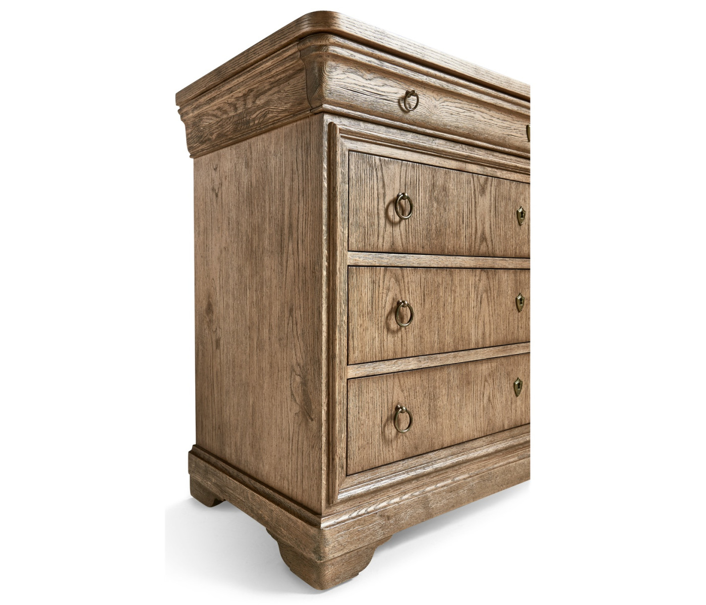 Entropy Louis Phillipe Drawer Chest - Stripped Chestnut
