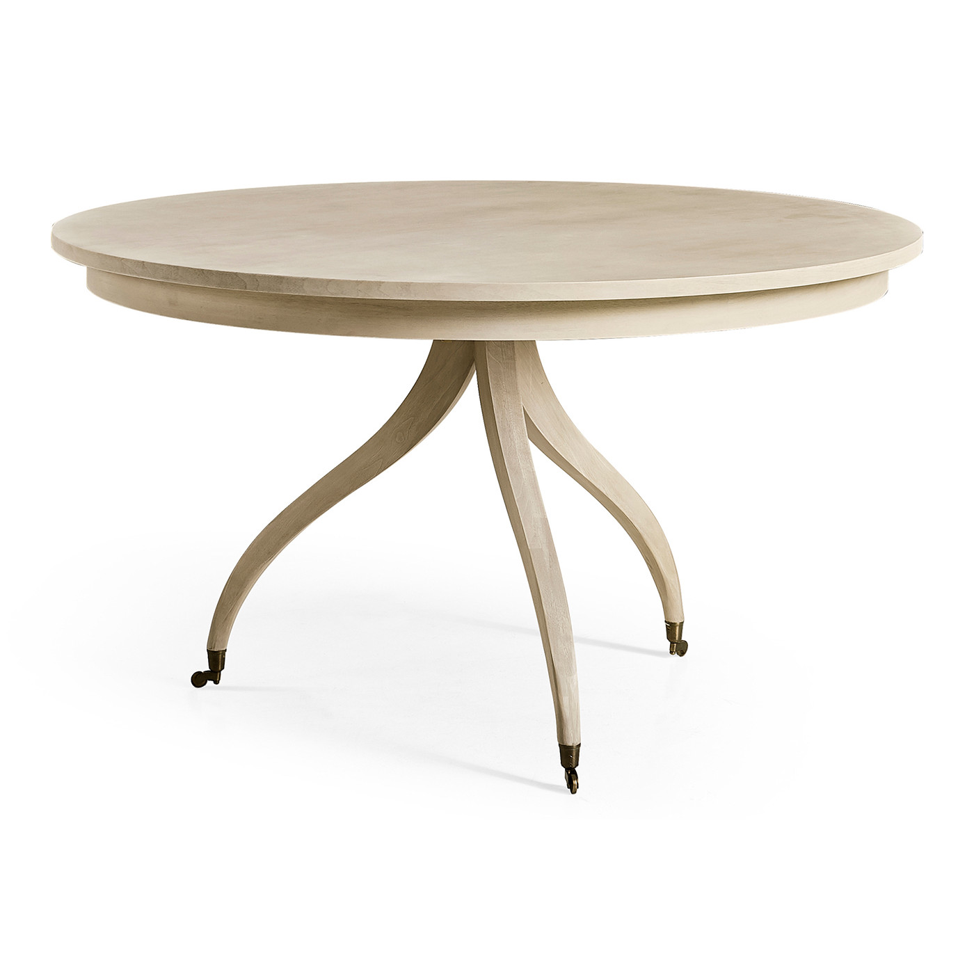 Solar Spider Leg Dining Table - Bleached Walnut 52