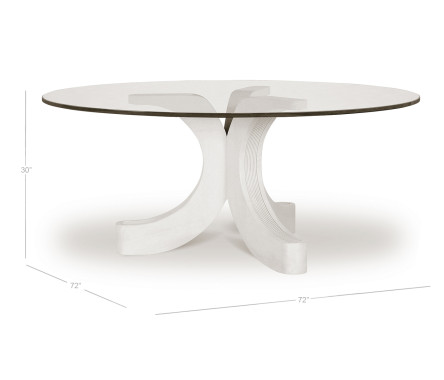 Virga Dining Table Glass Top