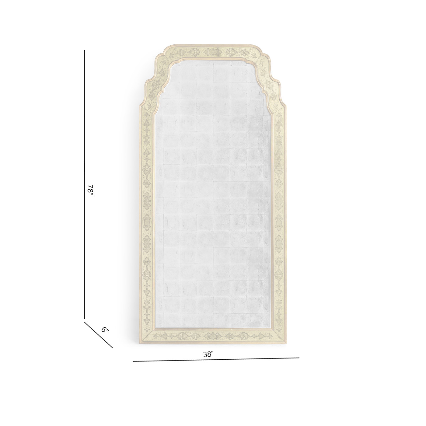 Adeline Gilded Floor Mirror