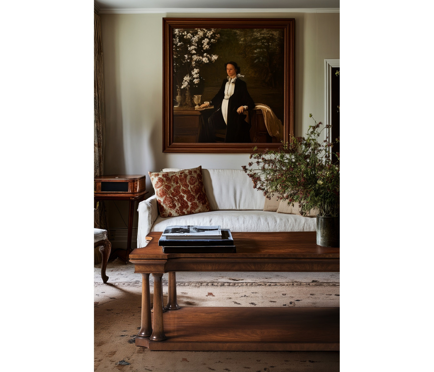 Hattie Mirrored Console Table