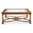 Square Oyster & Églomisé Coffee Table