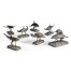 Arc Hammerhead Shark Bronze Statue with Marble Base
