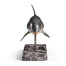 Killer Whale Bronze Statue with Marble Base