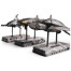 Sea Tortoise Bronze Statue with Marble Base