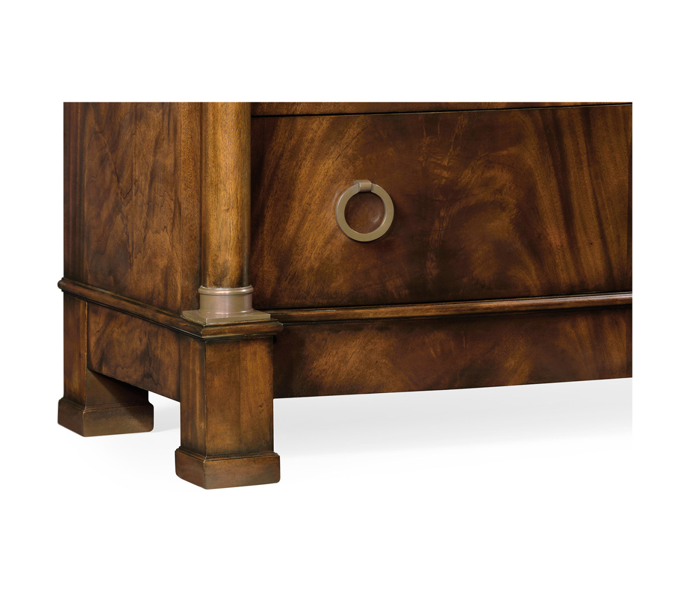 Mahogany biedermeier high chest