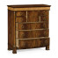 Mahogany biedermeier high chest