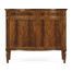 Bowfront mahogany side cabinet (high seen)