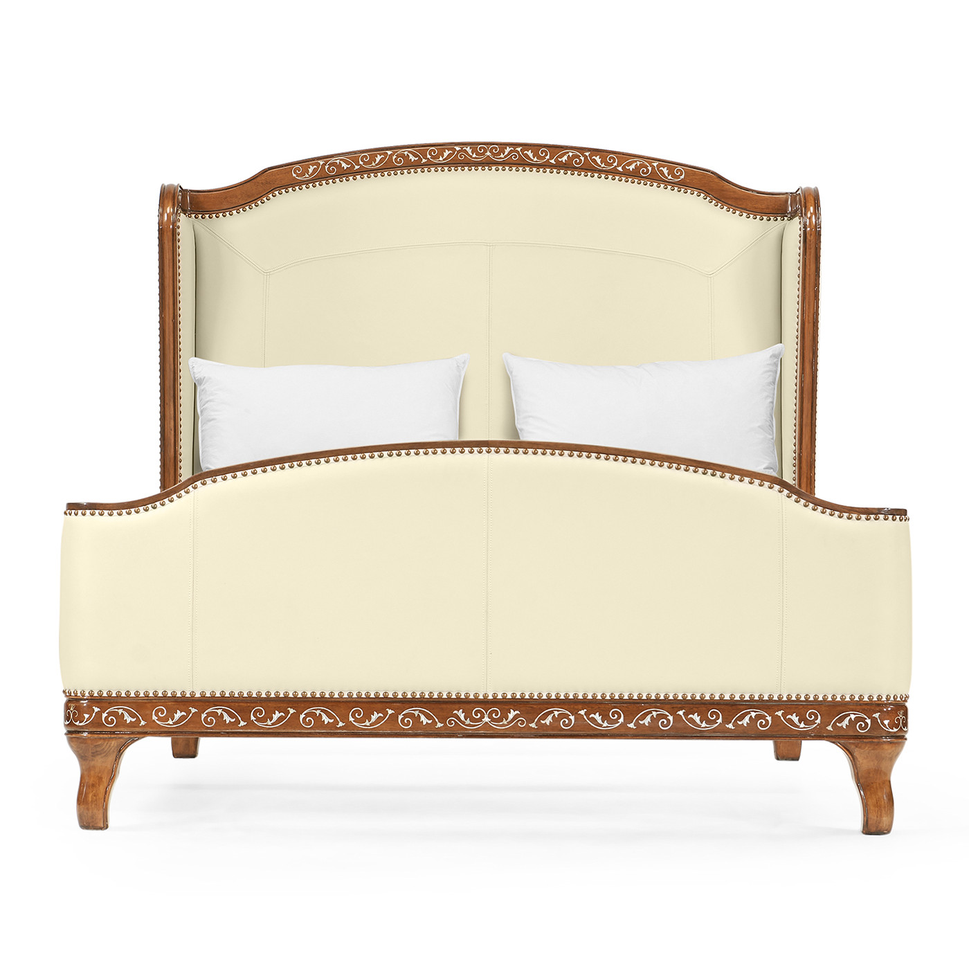 Louis XV Style Burl Walnut US Queen Bed