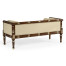 Regency Style Walnut Upholstered Settee
