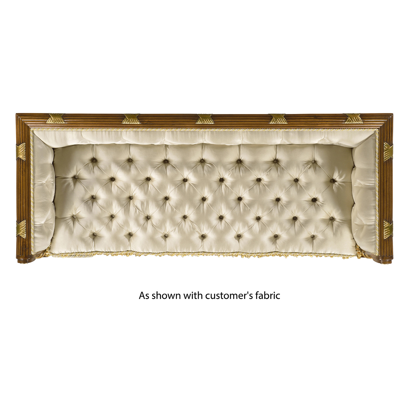 Regency Style Walnut Upholstered Settee