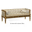 Regency Style Walnut Upholstered Settee