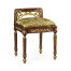 Burl & mother of pearl dressing stool