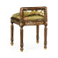 Burl & mother of pearl dressing stool