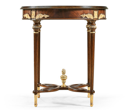 Napoleon III mahogany centre table with gilded details